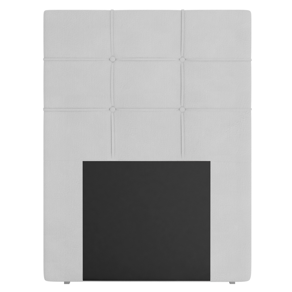 Cabeceira Cama Box 90cm Esmeralda Sintético J02 Branco - Mpozenato