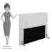 Cabeceira Cama Box Casal 140CM Pérola D10 Corano Branco - Mpozenato