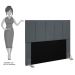 Cabeceira Cama Box Casal 140CM Pérola D10 Suede Cinza - Mpozenato