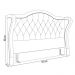 Cabeceira Cama Box Casal 140cm Antibes P02 Boucle Cru - Mpozenato