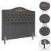Cabeceira Cama Box Casal 140cm Com Calçadeira Baú Imperial J02 Linho Grafite - Mpozenato