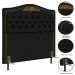 Cabeceira Cama Box Casal 140cm Com Calçadeira Baú Imperial J02 Sintético Preto - Mpozenato