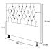 Cabeceira Cama Box Casal 140cm Diamante D10 Corano Preto - Mpozenato