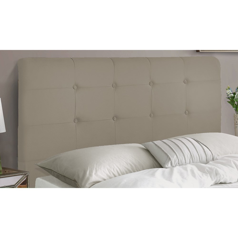 Cabeceira Cama Box Casal 140cm Luna I02 Sintético Bege - Mpozenato