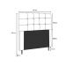 Cabeceira Cama Box Casal 140cm Luna I02 Sintético Bege - Mpozenato