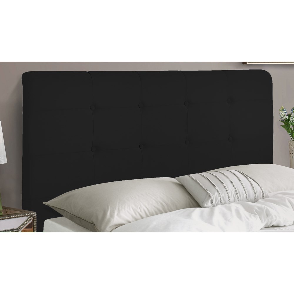 Cabeceira Cama Box Casal 140cm Luna I02 Sintético Preto - Mpozenato