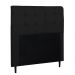 Cabeceira Cama Box Casal 140cm Luna I02 Suede Preto - Mpozenato