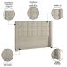 Cabeceira Cama Box Casal 140cm Pisa P02 Bouclé Cru - Mpozenato