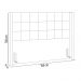 Cabeceira Cama Box Casal 140cm Pisa P02 Bouclé Cru - Mpozenato