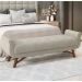Cabeceira Cama Box Casal 140cm Pisa e Recamier Neville P02 Bouclé Cru - Mpozenato