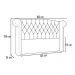 Cabeceira Cama Box Casal 140cm Provença P02 Bouclé Branco - Mpozenato