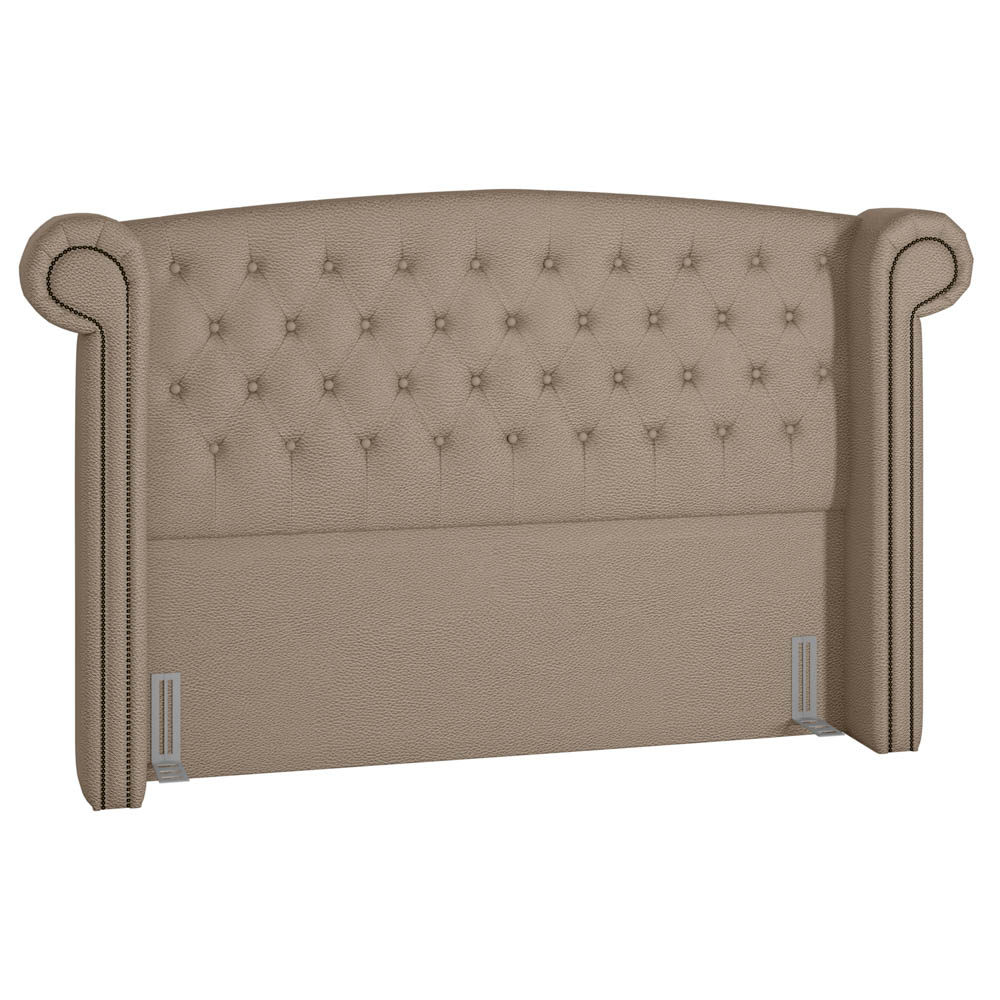 Cabeceira Cama Box Casal 140cm Provença P02 Linho Bege - Mpozenato