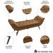 Cabeceira Cama Box Casal 140cm Provença e Recamier Veneto P02 Sintético Caramelo - Mpozenato