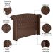Cabeceira Cama Box Casal 140cm Provença e Recamier Veneto P02 Sintético Marrom - Mpozenato