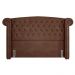 Cabeceira Cama Box Casal 140cm Provença e Recamier Veneto P02 Sintético Marrom - Mpozenato