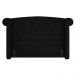Cabeceira Cama Box Casal 140cm Provença e Recamier Veneto P02 Sintético Preto - Mpozenato