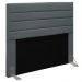 Cabeceira Cama Box Casal 140cm Rubi D10 Suede Cinza - Mpozenato