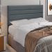 Cabeceira Cama Box Casal 140cm Rubi D10 Suede Cinza - Mpozenato