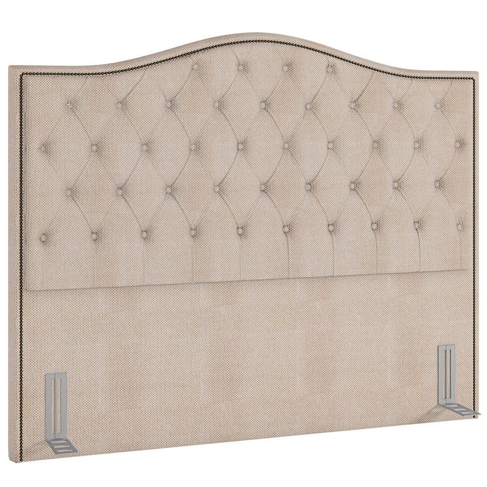 Cabeceira Cama Box Casal 140cm Siena P02 Linho Bege Cru - Mpozenato