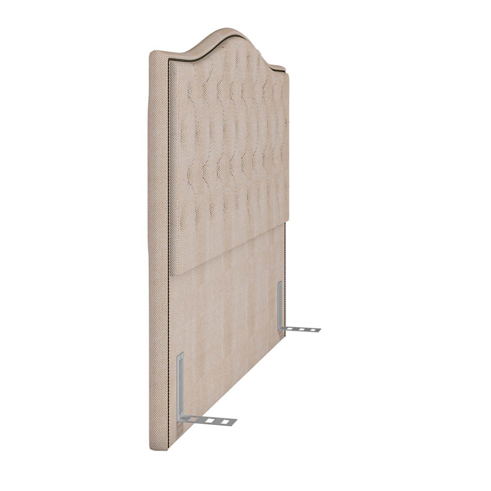Cabeceira Cama Box Casal 140cm Siena P02 Linho Bege Cru - Mpozenato