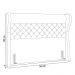 Cabeceira Cama Box Casal 140cm Trinidad P02 Boucle Branco - Mpozenato