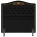 Cabeceira Cama Box Casal 140cm com Tachas Imperial J02 Sintético Preto - Mpozenato