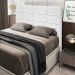 Cabeceira Cama Box Casal King 193cm D10 Esmeralda Corano Branco - Mpozenato