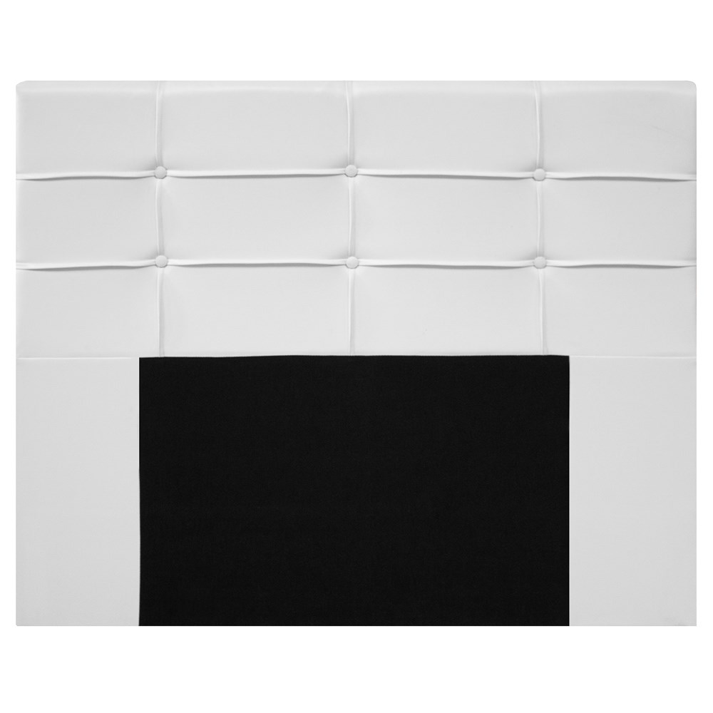 Cabeceira Cama Box Casal King 193cm D10 Esmeralda Corano Branco - Mpozenato