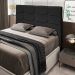 Cabeceira Cama Box Casal King 193cm D10 Esmeralda Corano Preto - Mpozenato