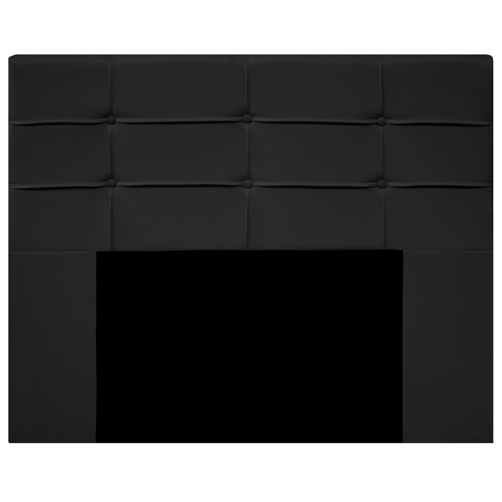 Cabeceira Cama Box Casal King 193cm D10 Esmeralda Corano Preto - Mpozenato