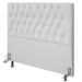 Cabeceira Cama Box Casal King 193cm Diamante D10 Corano Branco - Mpozenato