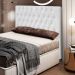 Cabeceira Cama Box Casal King 193cm Diamante D10 Corano Branco - Mpozenato