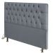 Cabeceira Cama Box Casal King 193cm Diamante D10 Linho Cinza - Mpozenato
