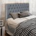 Cabeceira Cama Box Casal King 193cm Diamante D10 Linho Cinza - Mpozenato