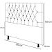 Cabeceira Cama Box Casal King 193cm Diamante D10 Linho Cinza - Mpozenato