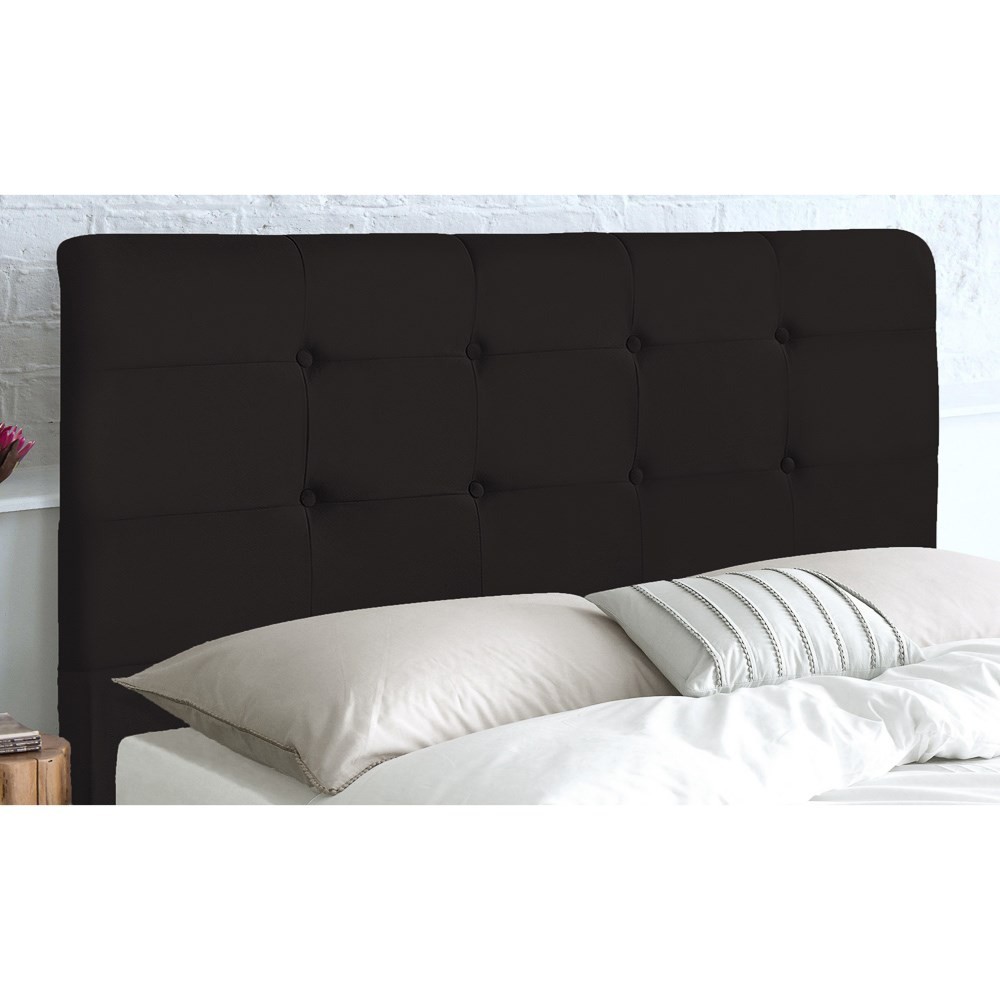 Cabeceira Cama Box Casal King 193cm Luna I02 Suede Marrom - Mpozenato