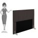 Cabeceira Cama Box Casal King 193cm Pérola D10 Corano Marrom - Mpozenato