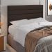Cabeceira Cama Box Casal King 193cm Rubi D10 Suede Marrom - Mpozenato