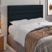 Cabeceira Cama Box Casal King 193cm Rubi D10 Suede Preto - Mpozenato
