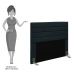 Cabeceira Cama Box Casal King 193cm Rubi D10 Suede Preto - Mpozenato