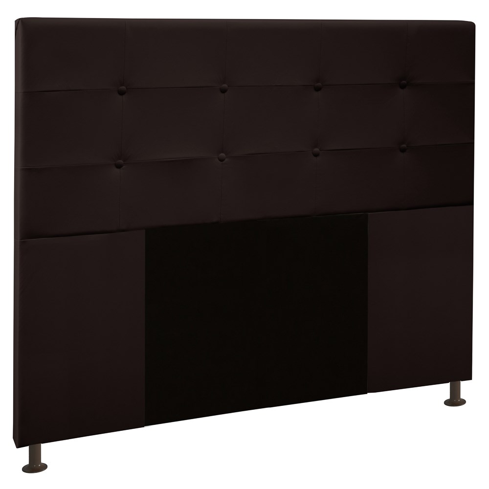 Cabeceira Cama Box Casal King 193cm Safira Sintético I02 Marrom - Mpozenato