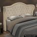Cabeceira Cama Box Casal King 195cm Antibes P02 Boucle Bege - Mpozenato