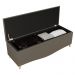 Cabeceira Cama Box Casal King 195cm Com Calçadeira Baú Imperial J02 Sintético Areia - Mpozenato