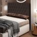 Cabeceira Cama Box Casal King 195cm Diamante Veludo J02 Marrom - Mpozenato