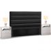 Cabeceira Cama Box Casal King 195cm Greta Corano e 2 Mesas de Cabeceira Flex DM1 Branco - Mpozenato