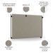 Cabeceira Cama Box Casal King 195cm Oscar P02 Suede Bege - Mpozenato