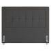 Cabeceira Cama Box Casal King 195cm Paolla P02 Veludo Chumbo - Mpozenato