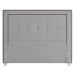 Cabeceira Cama Box Casal King 195cm Paolla P02 Veludo Cinza - Mpozenato