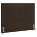 Cabeceira Cama Box Casal King 195cm Paolla P02 Veludo Marrom - Mpozenato