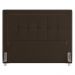 Cabeceira Cama Box Casal King 195cm Paolla P02 Veludo Marrom - Mpozenato